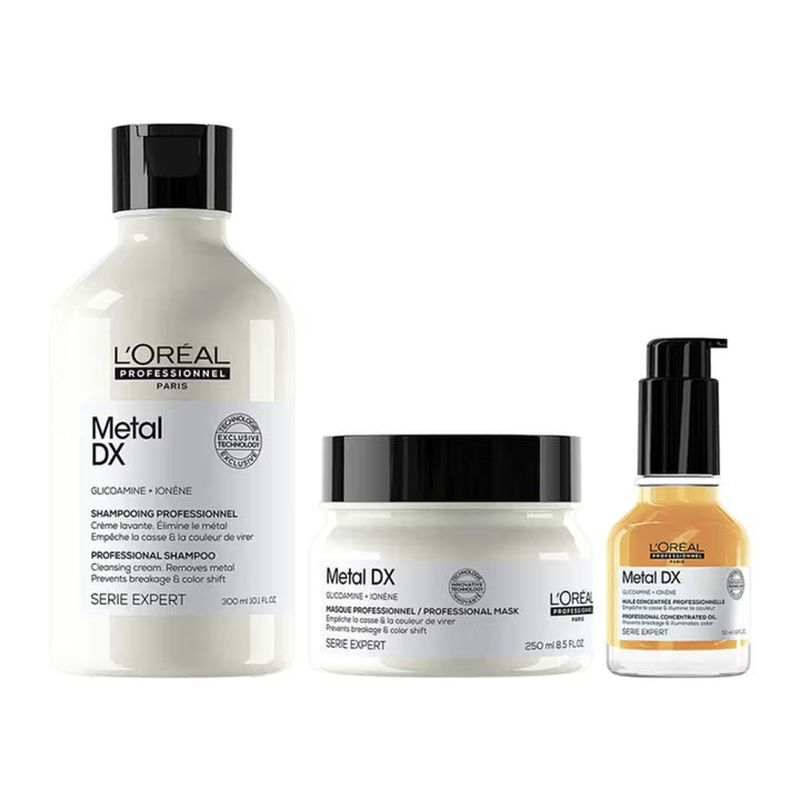 L'Oreal Professionnel Metal Dx Shampoo, Metal Dx Mask & Metal Dx Oil Combo