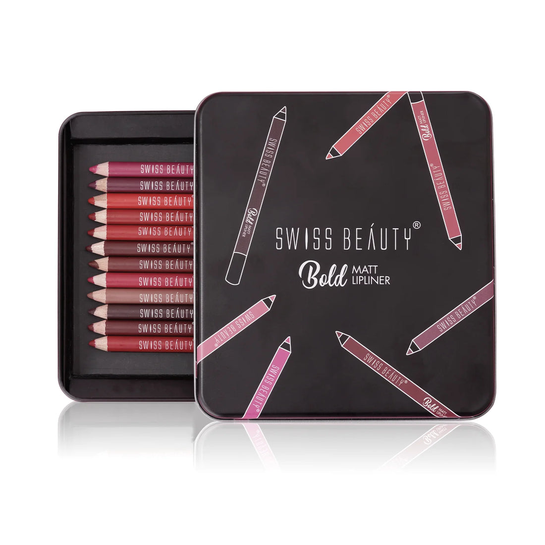 Bold Matte Lipliner Pack Of 12 Pcs - Shringar Bazaar