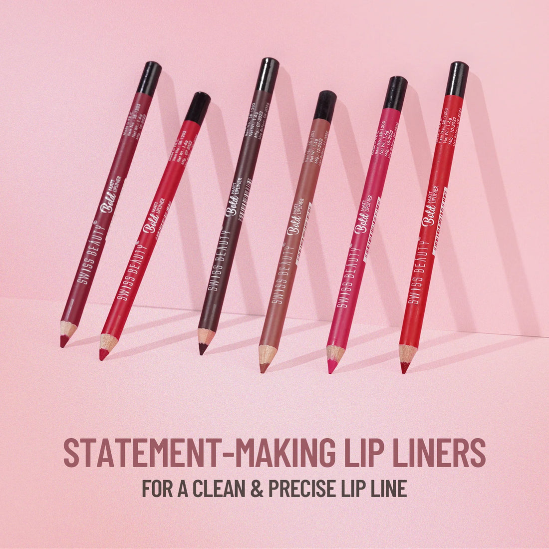 Bold Matte Lipliner Pack Of 12 Pcs - Shringar Bazaar