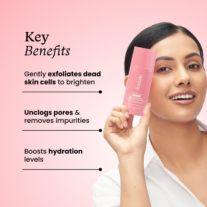Foxtale Purify & Glow Cleanser + Clay Mask