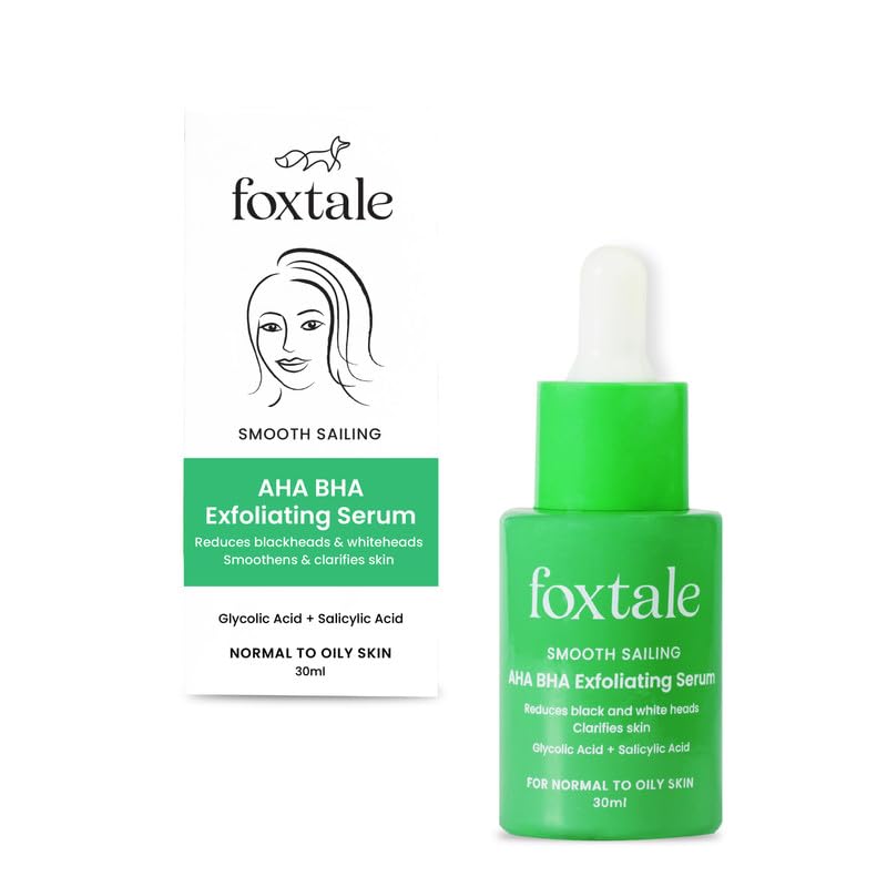 Foxtale 2% Salicylic Acid AHA BHA Exfoliating Serum with Niacinamide