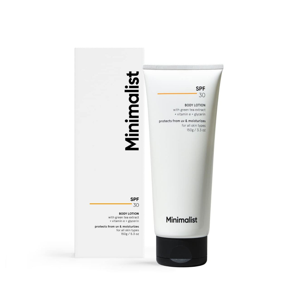 Minimalist SPF 30 Body Sunscreen, UVA & UVB Protection | Nourishing Lotion | Broad Spectrum PA+++ Sunscreen for All Skin Types - Shringar Bazaar