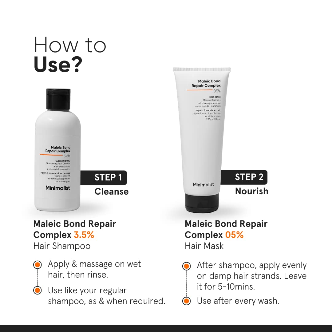 Minamalist Maleic Bond Repair Complex 5% Hair Mask - Shringar Bazaar