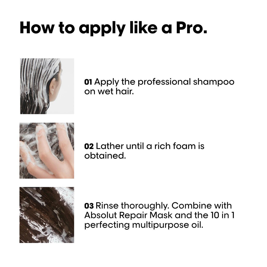 L'Oréal Professionnel Absolut Repair Shampoo for Dry & Damaged Hair - 300ml | Professional shampoo for Strengthening and Repairing Hair, With Protein & Omega-9, For Men & Women - Shringar Bazaar