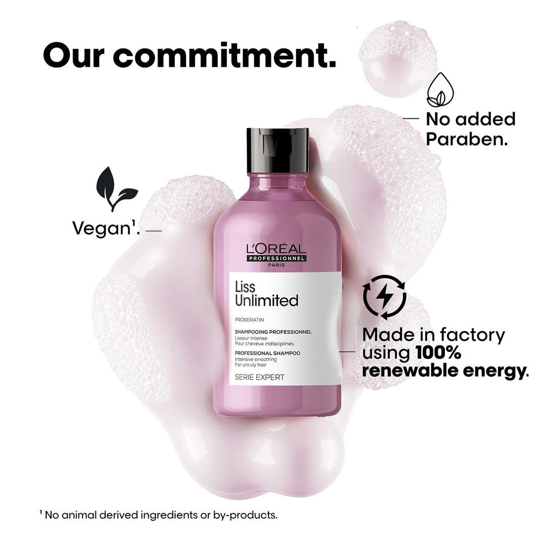 L'Oréal Professionnel Liss Unlimited Shampoo for Frizzy & Unruly Hair - 300ml | Intensive Smoothing Shampoo for Frizz-Control | Enriched with Pro-Keratin & Kukui Nut Oil | Increases Softness & Shine - Shringar Bazaar