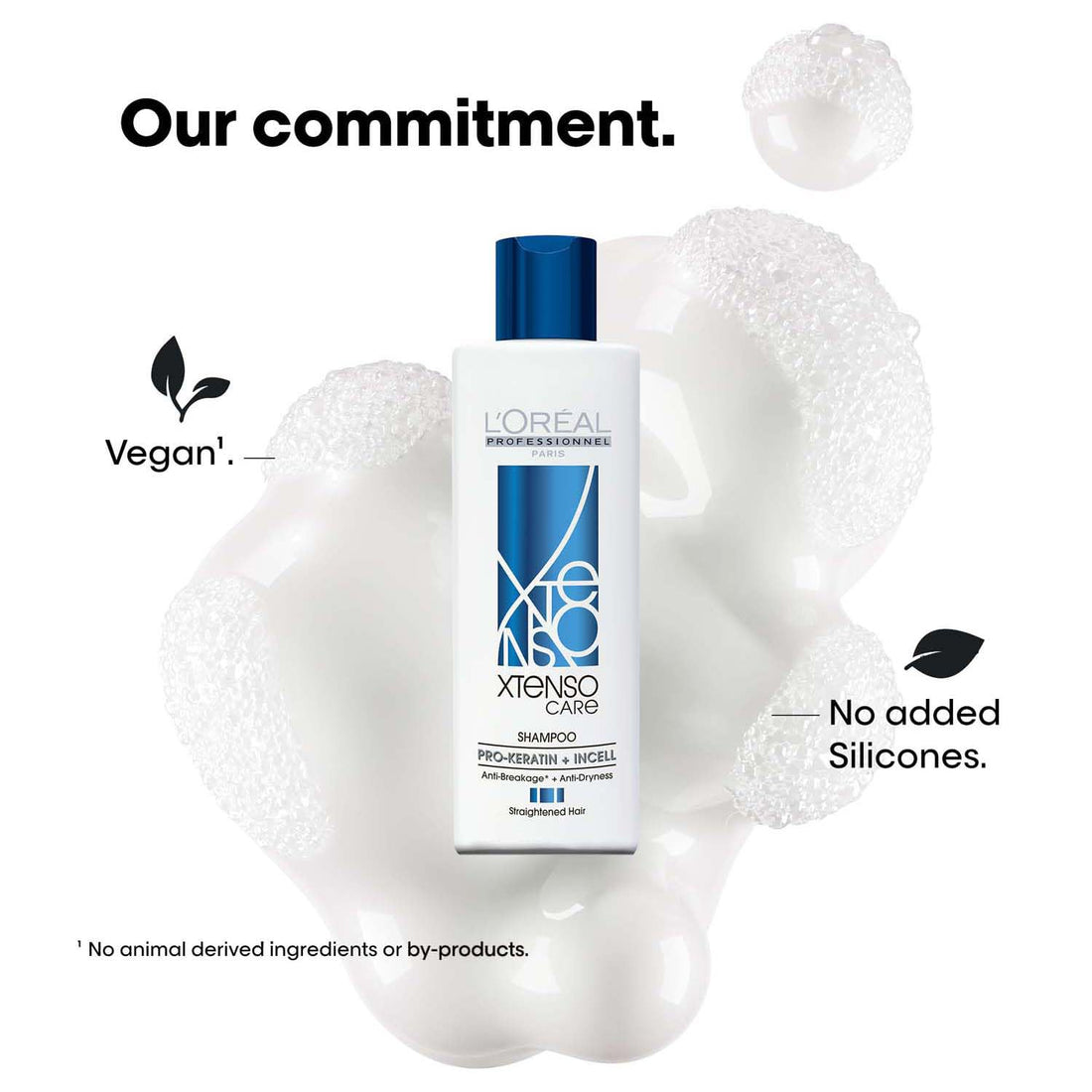 L'Oréal Professionnel Xtenso Care Shampoo for Frizz-Free, Smooth & Manageable Hair 250ml | Enriched with Pro Keratin & Incell | For Men & Women | Unruly, Unmanageable Hair - Shringar Bazaar