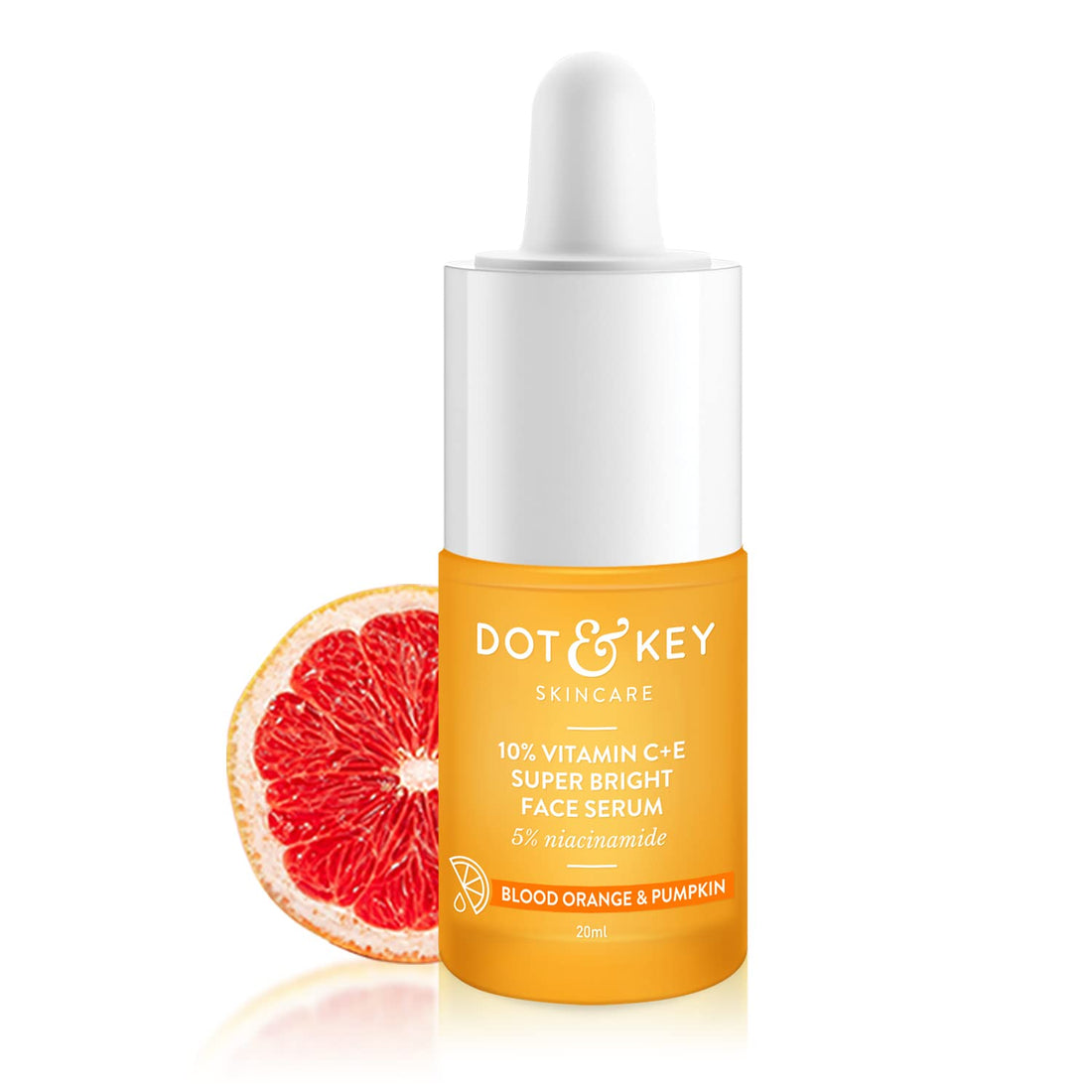 Dot & Key 10% Vitamin C + E, 5% Niacinamide Serum | Vitamin C Serum For Glowing Skin | Fades Dark Spots | Vit C Serum with Blood Orange & Pumpkin | For Uneven & Dull Skin | For All Skin Types - Shringar Bazaar