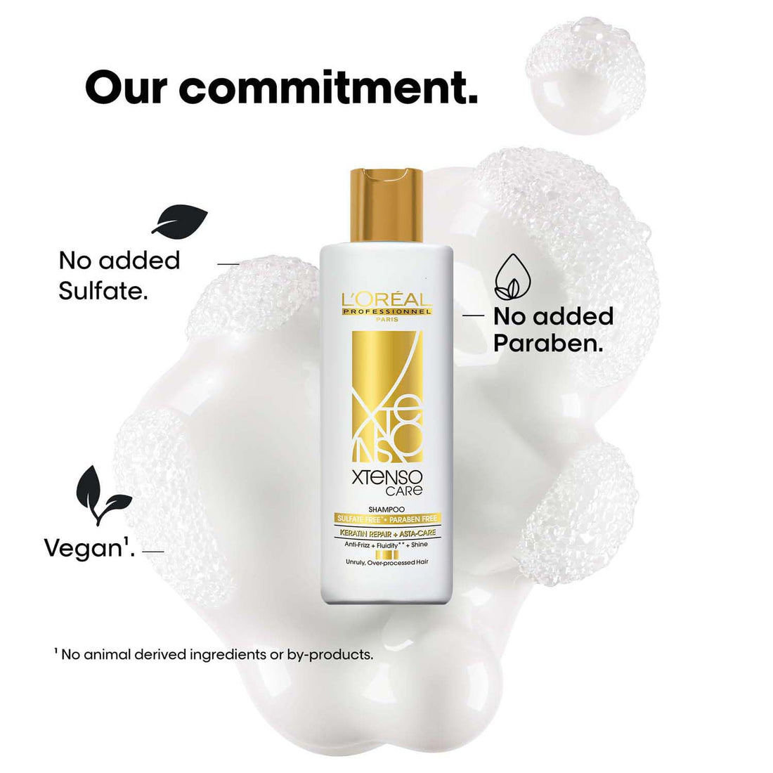 L'Oréal Professionnel Xtenso Care Sulfate-Free Shampoo for Frizz-Free, Shiny & Manageable Hair 250ml | With Pro Keratin & Asta Care | For Men & Women | Unruly, Unmanageable Hair - Shringar Bazaar