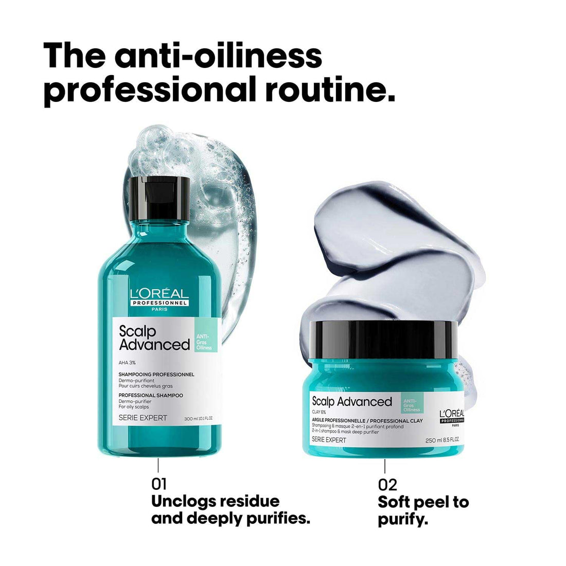 L’Oréal Professionnel Scalp Advanced Anti-Oiliness Dermo-Purifier Shampoo - Shringar Bazaar