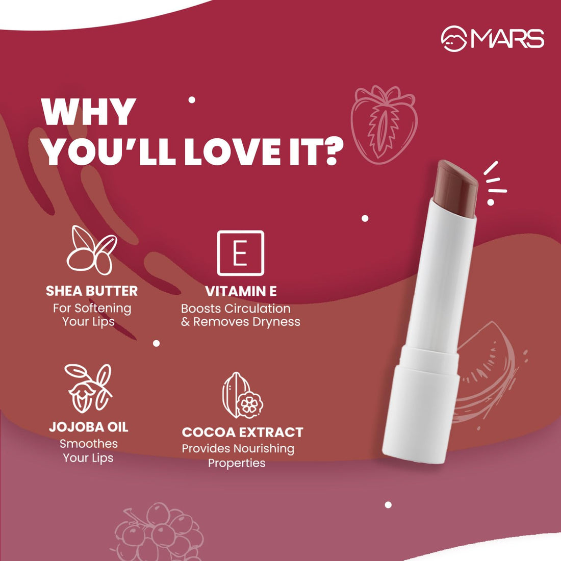 MARS Aqua Splash Tinted Lip Balm - Shringar Bazaar