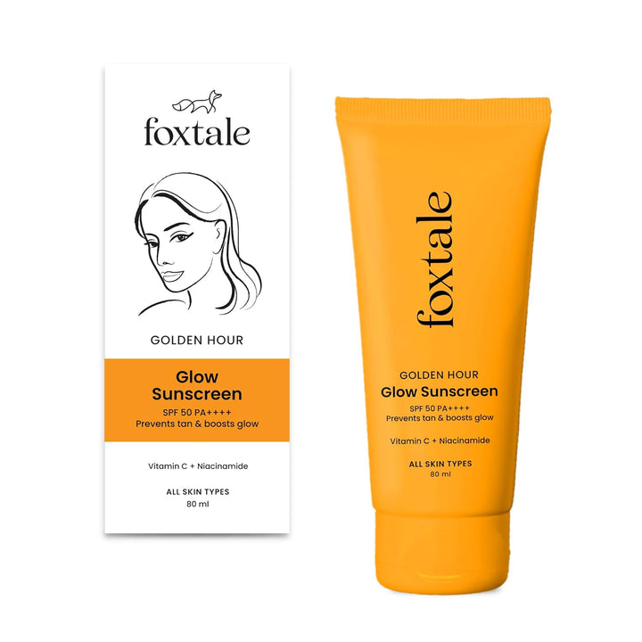 Foxtale SPF 50 Vitamin C & Niacinamide Glow Sunscreen with PA++++