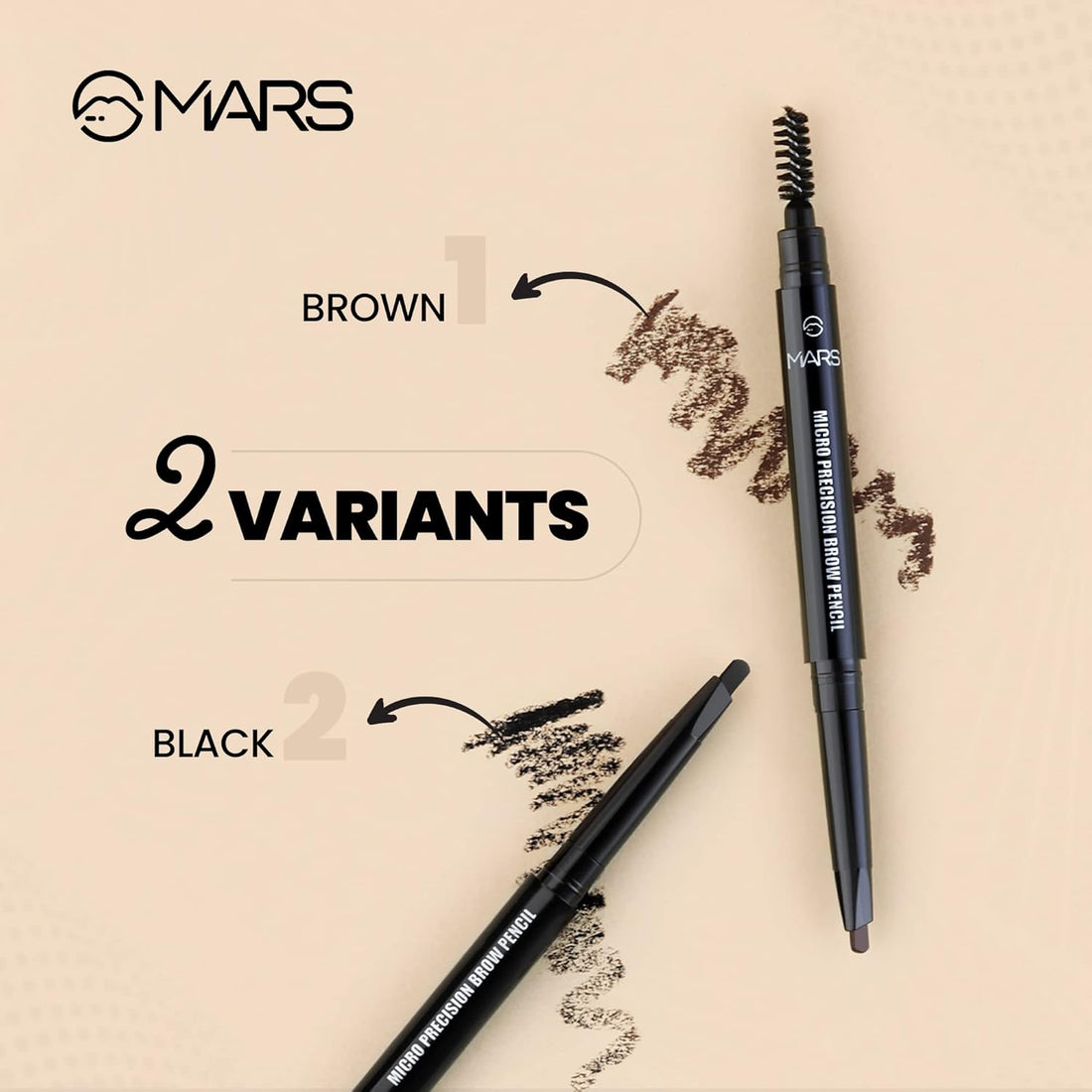 MARS Micro Precision Brow Pencil with spoolie - Shringar Bazaar