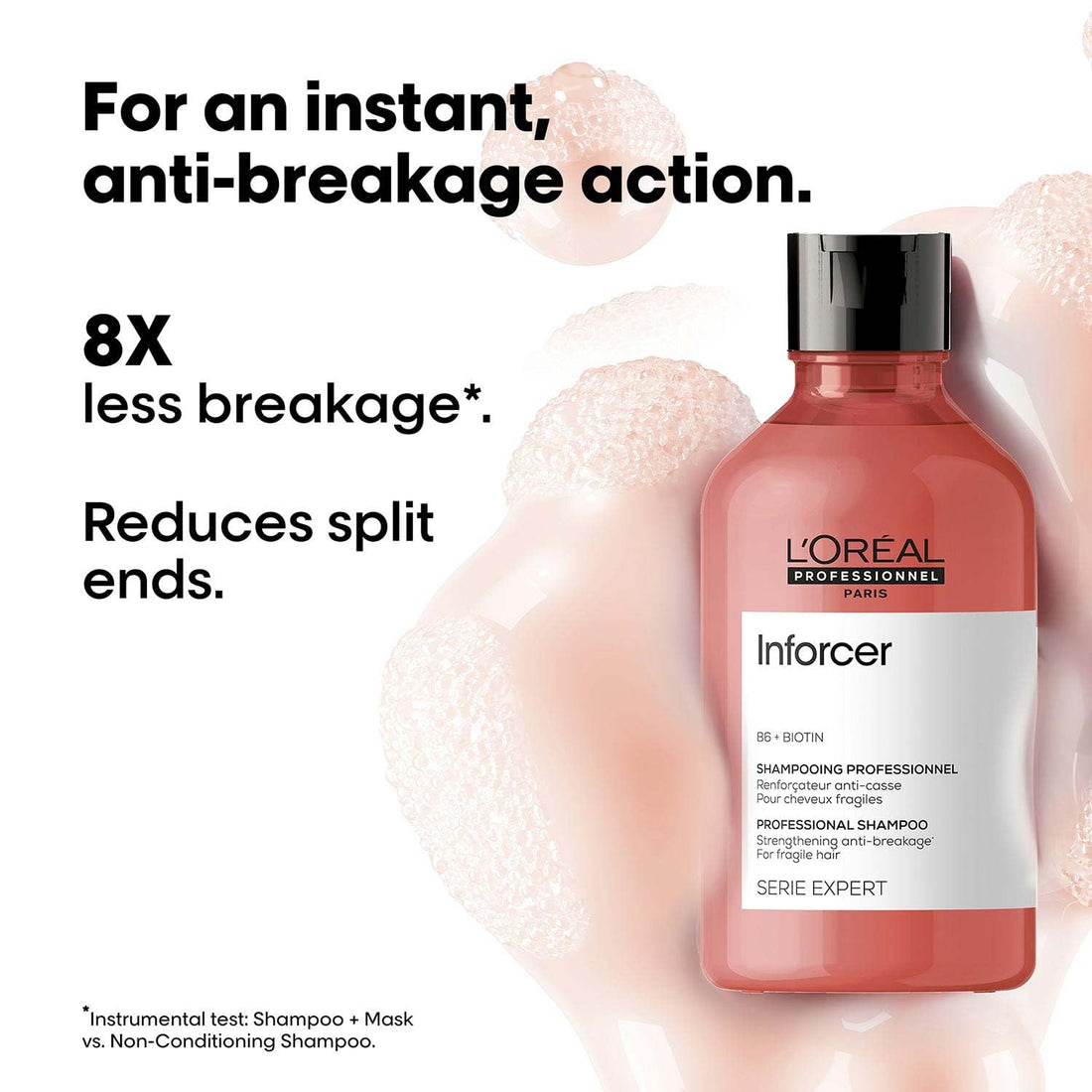 L'Oréal Professionnel Serie Expert Inforcer Shampoo 300 Ml, For Reduced Hair Breakage - Shringar Bazaar
