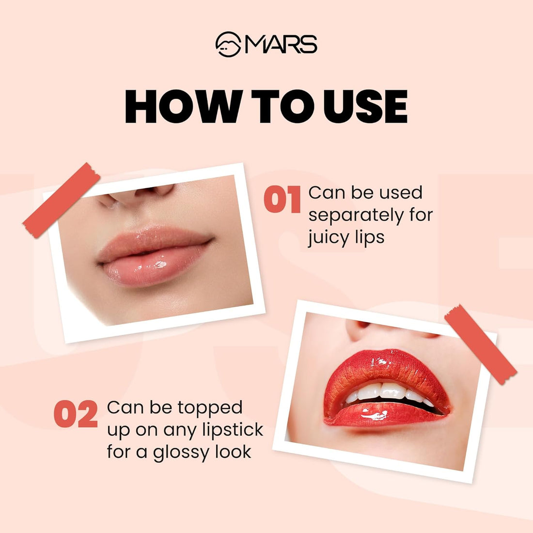 MARS Clear Quartz Lip Glossy For Women - Shringar Bazaar