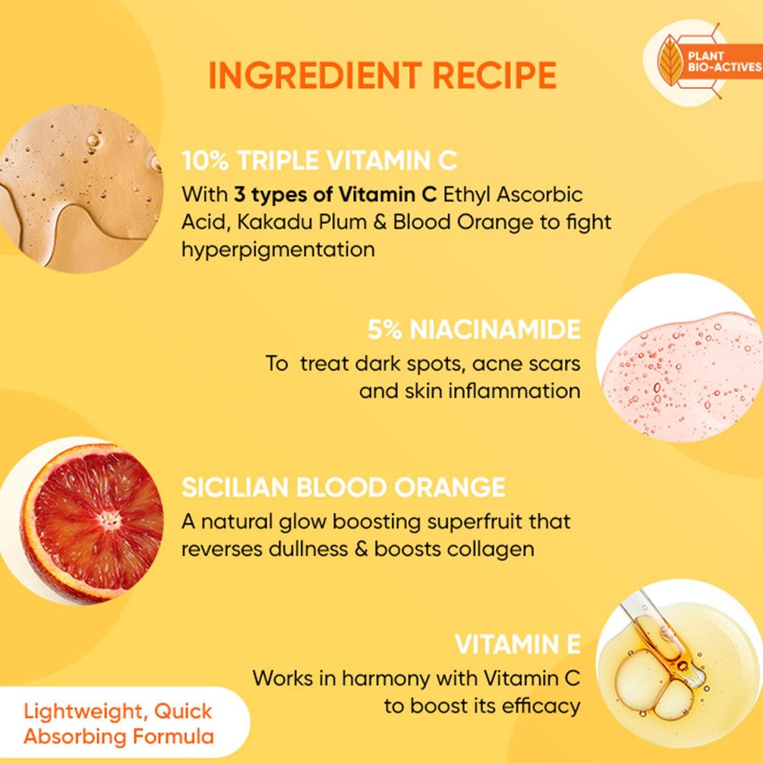 Dot & Key 10% Vitamin C + E, 5% Niacinamide Serum | Vitamin C Serum For Glowing Skin | Fades Dark Spots | Vit C Serum with Blood Orange & Pumpkin | For Uneven & Dull Skin | For All Skin Types - Shringar Bazaar