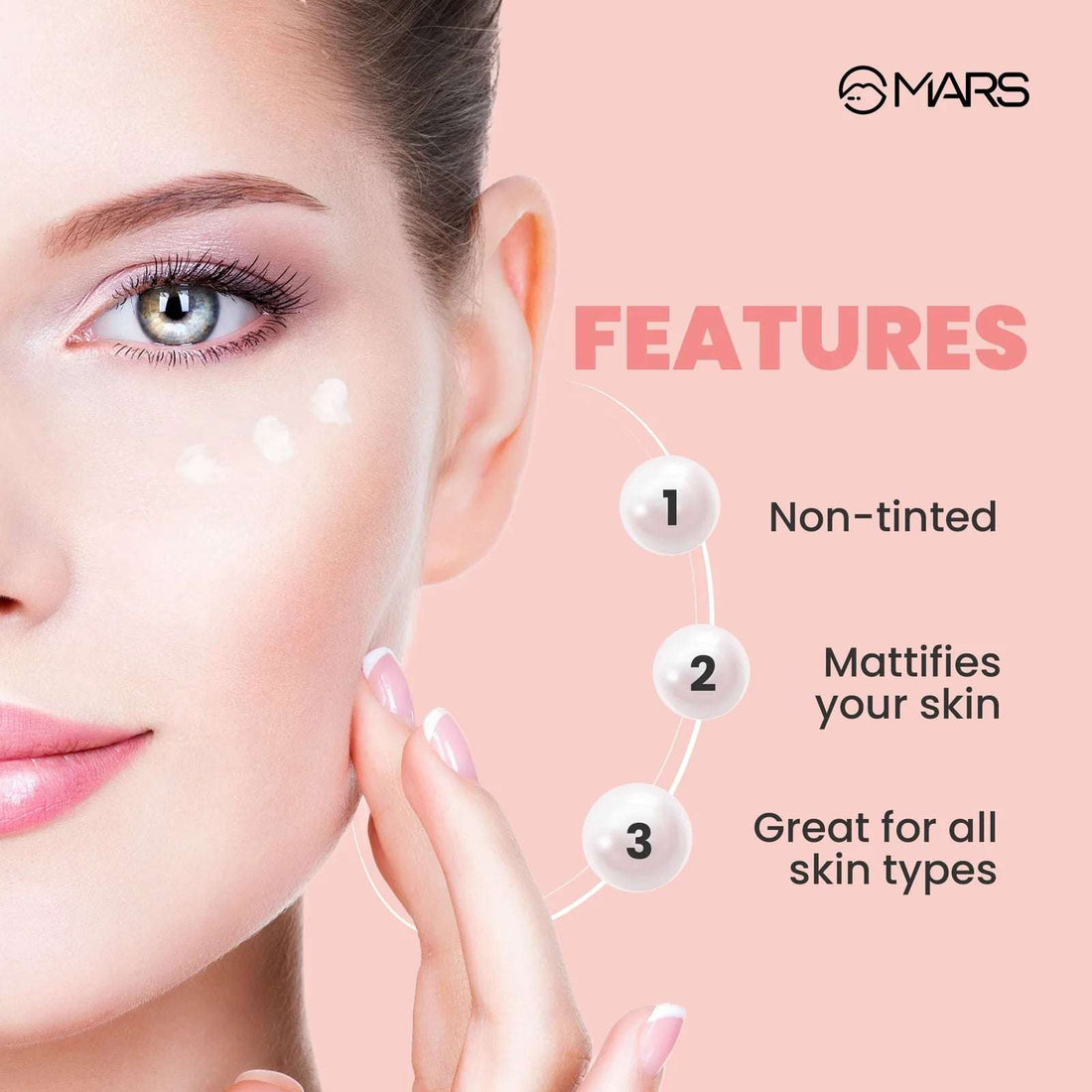 MARS Pore Cure Long Lasting Makeup Primer, Transparent