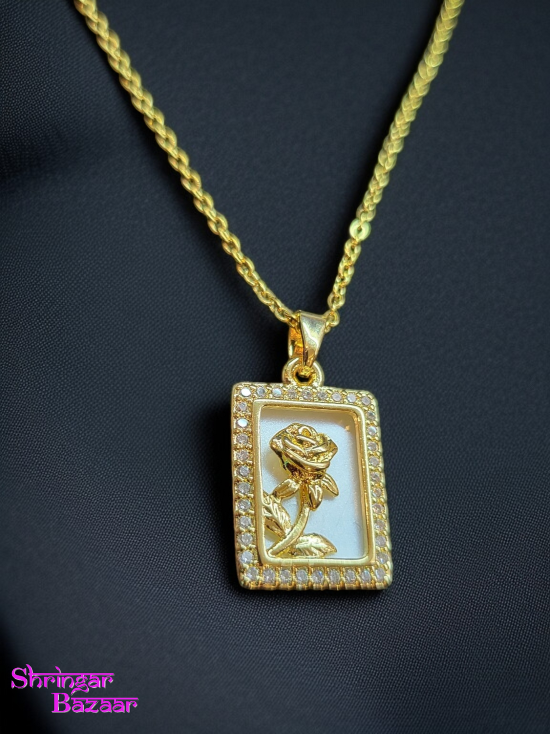 Bloom Frame Pendant - Shringar Bazaar