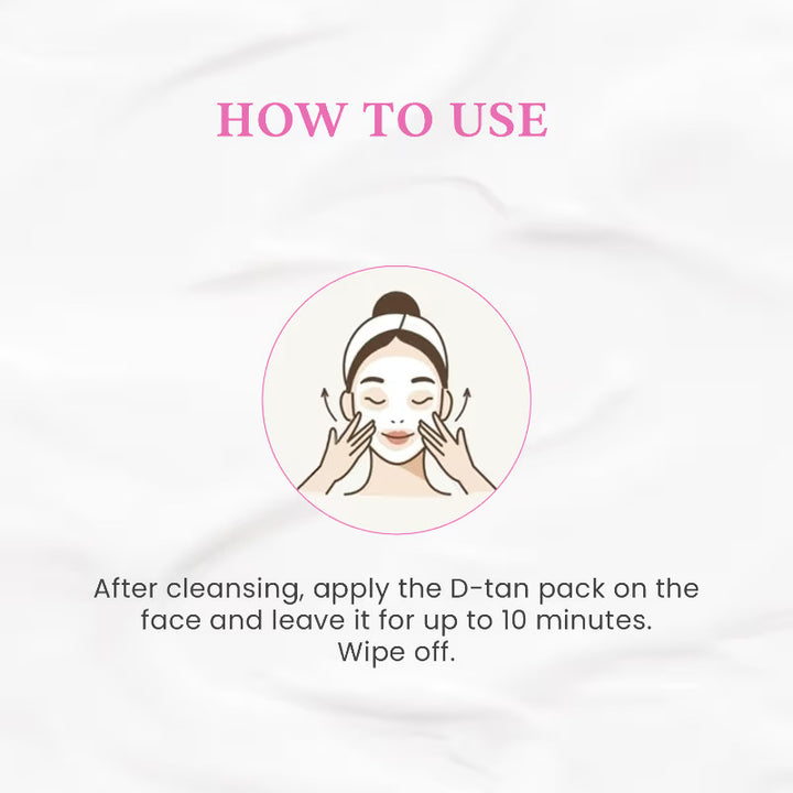 O3+ D-TAN Face Pack for Tan Removal, Brightening & Glow Boosting | For All Skin Types